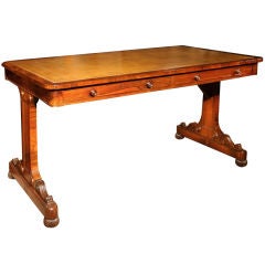 Late Regency Rosewood Writing Table.  C 1820