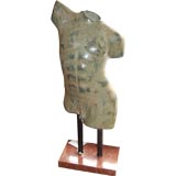 Bronze male torso