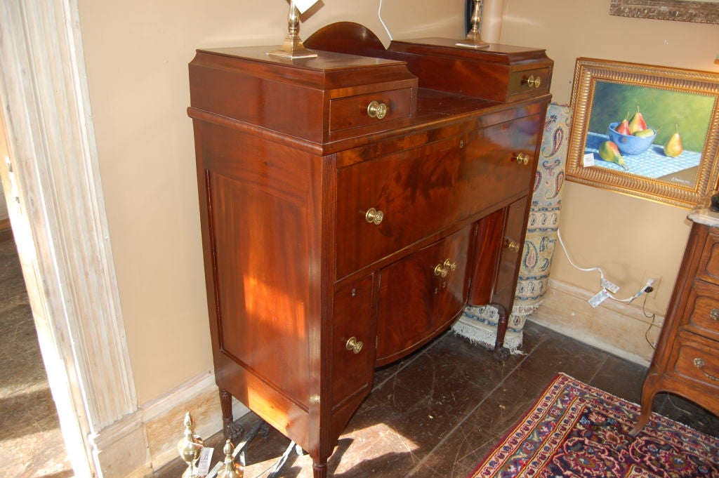 Rare Federal Mahogany Paw Foot Sideboard