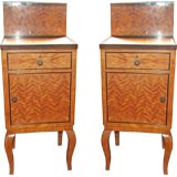 Antique Beidemier Ebonized Beech Comodes