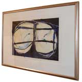 Blue Man Original signed oil on paper