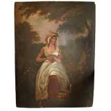 19th C. primative on board