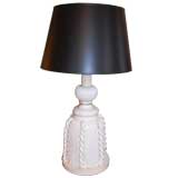 Pair of Ceramic Tassel Lamps