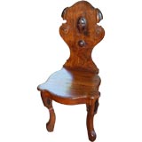 Oak hall chair