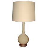 Pair of Yellow Ceramic Lamps