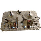 Retro Cubistic Mexican Silver Service