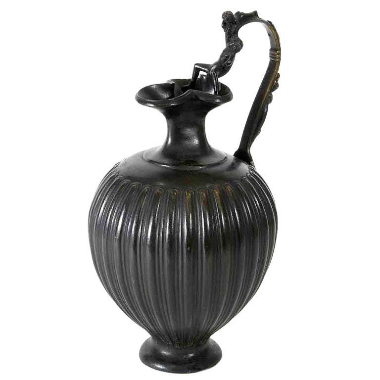 An Italian Bronze Ewer After the Antique For Sale