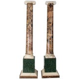 A Pair of Italian Neoclassic Marble Reductions of Columns