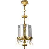 Antique A gilt and enamel lantern