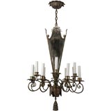 A twelve arm chandelier by the E. F Caldwell Co.