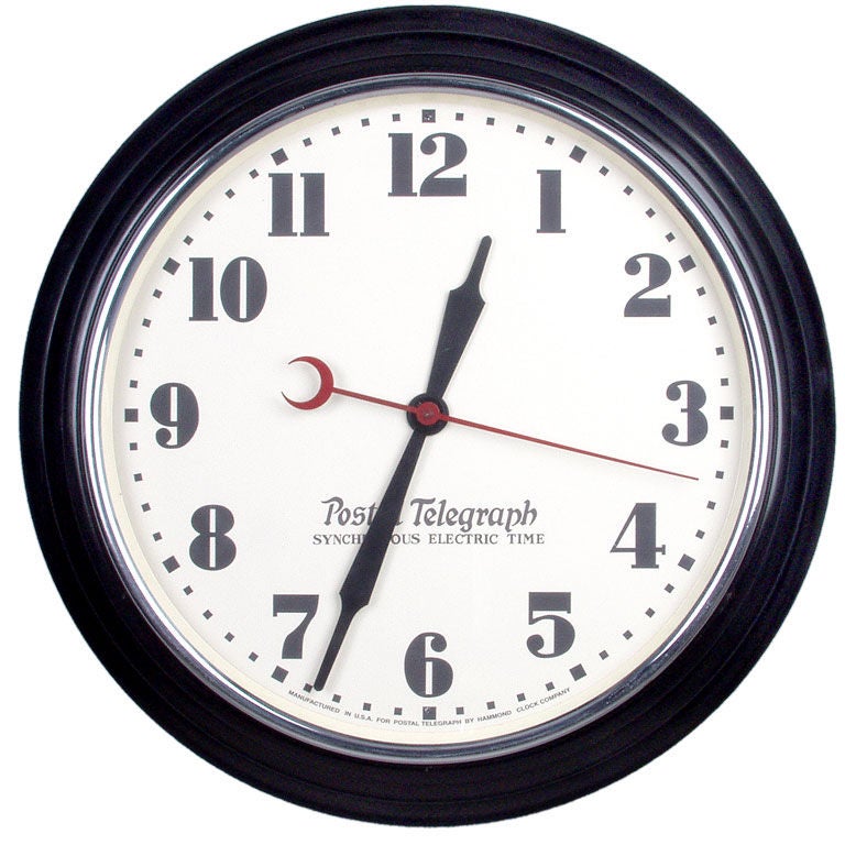 Postal telegraph clock