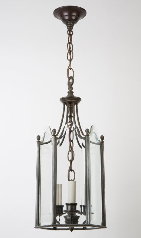 Beveled glass lantern