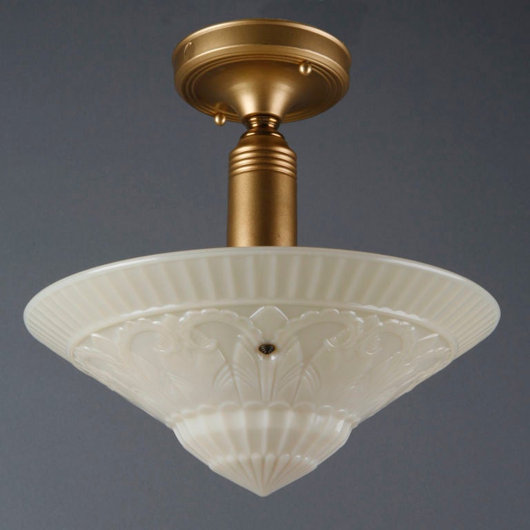 Pressed glass pendant