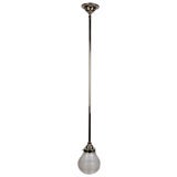 An onion-shaped holophane pendant