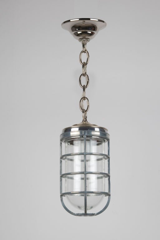 A pendant cage fixture For Sale at 1stdibs