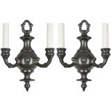 Antique A pair of two arm sconces