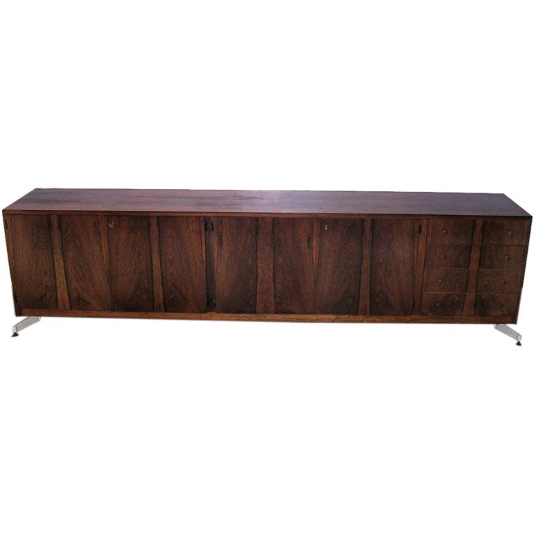 Long and Low Danish Sideboard For Sale
