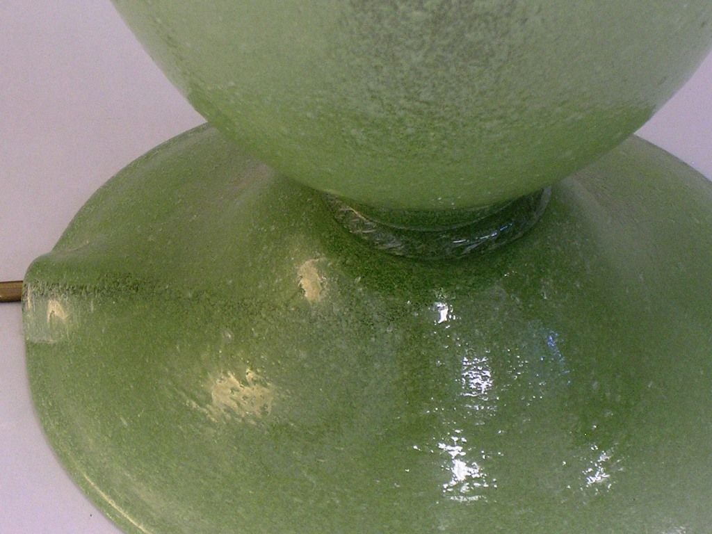 Murano Green Lamp.