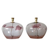 Pair of Murano Patches Lamps