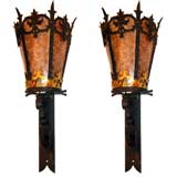 Pair of Large Arts and Crafts Sconces