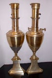 Pair of Silver Plated Table Lamps
