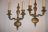 Gilt and Silver Sconces