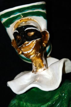 Pair of Italian Porcelain Clown Sconces