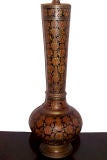 Enameled Brass Table Lamp