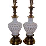 Pair of Venetian Glass Table Lamps