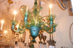 Turquoise  Venetian Chandelier