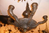Antique Pair of Bronze Chandeliers