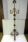 Cut Glass and Gilt Metal Floor Lamp