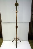Gilt Metal Floor Lamp