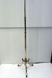 Antique Silvered Metal Floor Lamp