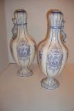 Pair of French Gien Vases