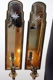 Pair of Large Mirrorred Sconces