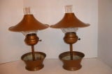 Pair of Copper Lamps
