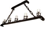 Wrought Iron Horizontal Chandelier