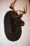 Carved Trophy Deer Head