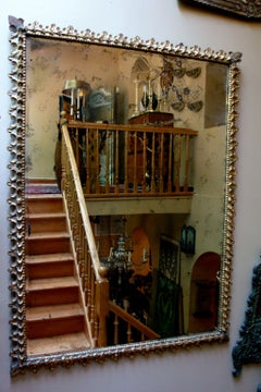 Large Spanish Giltwood Mirror