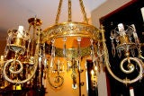 Antique Pair of Neo Classic Chandeliers