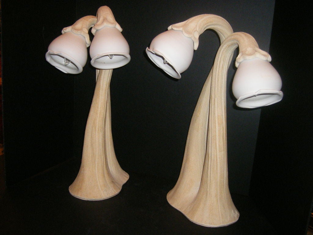 Lampes modernes en forme de fleur en vente 1