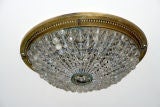 Oval Flush-mounted Crystal Fixture