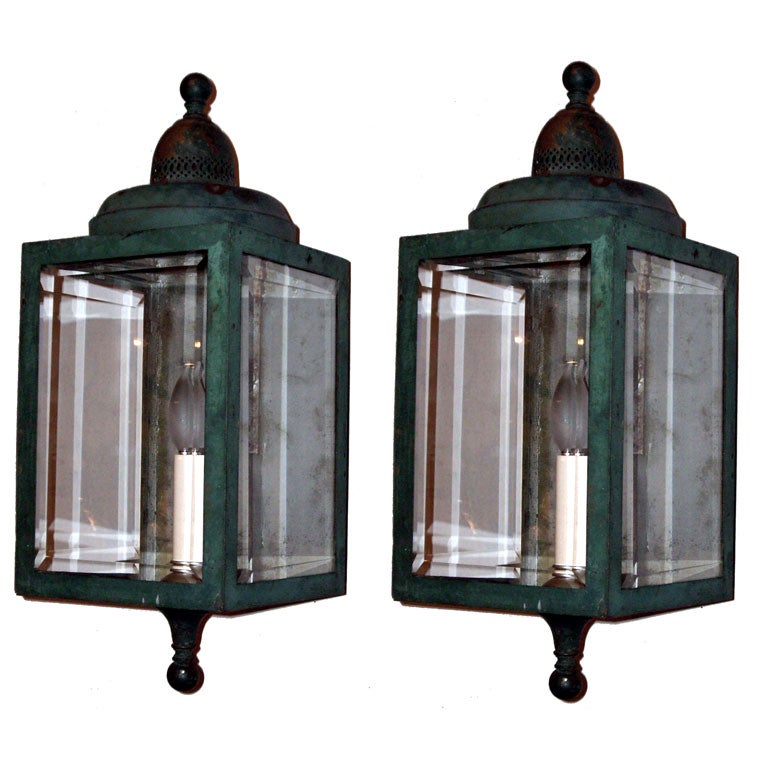 Pair of  Outdoor Wall Lanterns