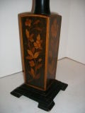 Turn of Century Marquetry Lamp