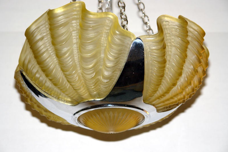 Glass Shell Light Fixture