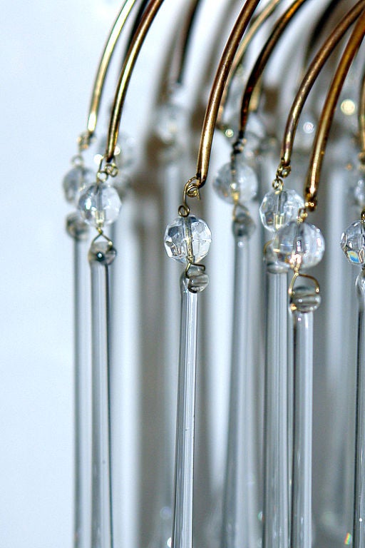 Midcentury Glass Drops Light Fixture at 1stDibs fixture drops