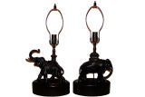 Pair of Elephant Lamps