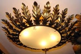 Large Sunburst Light Fixture