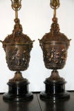 Neo-Classic Style Bronze Lamps